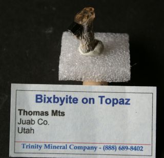 Topaz,  Bixbyite,  And Red Beryl (4 Specimens In All) From Utah