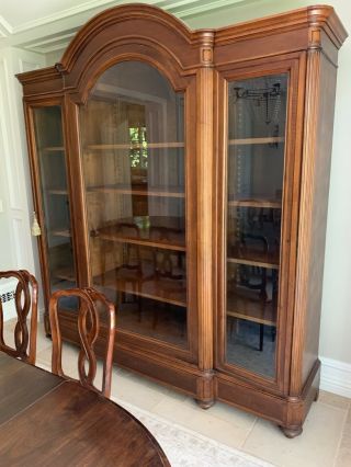 Antique French China Cabinet 94 In H,  84 In W,  21 In Deep.  Paid Over 4 K For It