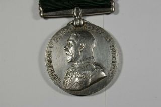 George V VOLUNTEER FORCE LONG SERVICE MEDAL Named WW1 ERA 2