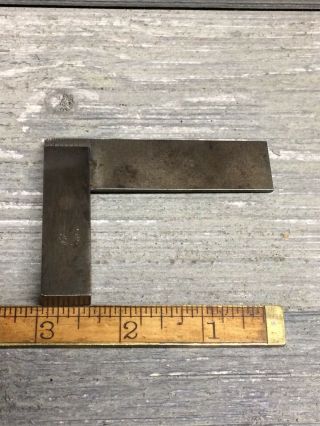 Early Vintage D Brown And Sharpe 3” Machinist Square