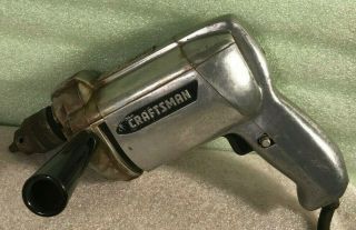 Vintage Craftsman Industrial Rated 1/4 " Electric Drill 315.  7980