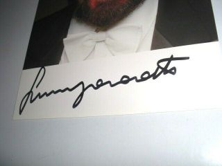 LUCIANO PAVAROTTI HAND SIGNED Autographed 6x8 COLOR PHOTO Opera 3 Tenors 2