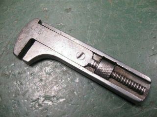 Old Vintage Mechanics Tools Rare Small Adjustable Wrench