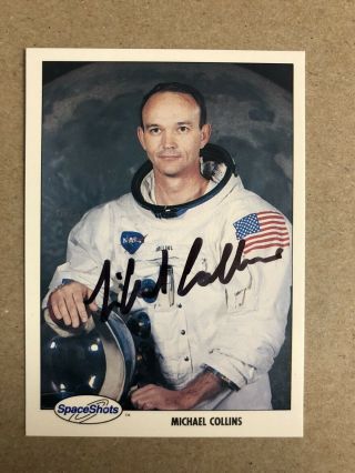 Michael Collins Authentic Hand Signed Sports Card Nasa Apollo 11 Moon Landing