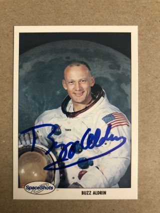 Buzz Aldrin Authentic Hand Signed Sports Card Nasa Apollo 11 Moon Landing