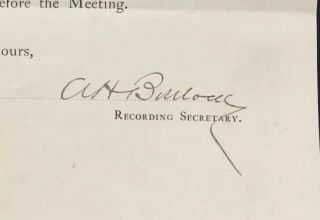 Massachusetts Governor Alexander Bullock - RARE Document Signed 1860 Antiquarian 3