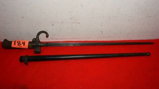 French M1886 Lebel " Rosalie " Bayonet 16 " Blade Spike Sword Sheath Hallmarked