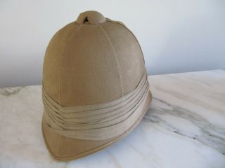 Vintage British Wolseley Pattern Sun Hat Tropical Pith Helmet