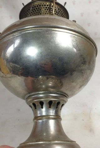 Antique Victorian Patented 1897 B&H Bradley Hubbard Table Oil Lamp 2