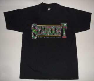 Vtg 1980s Stardust Resort Las Vegas Casino Hotel Screen Stars T Shirt L