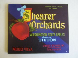 Of 50 Old Vintage Shearer Orchards Apple Labels Tieton Wa.  - 1/2