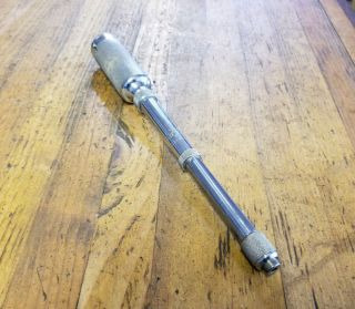 Antique Hand Push Drill Bit Brace • Rare Yankee 41 Vintage Carpentry Tools ☆usa