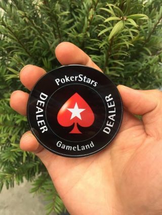 Round Crystal Dealer Button Acrylic Pokerstars Cards Press Quality Transparent