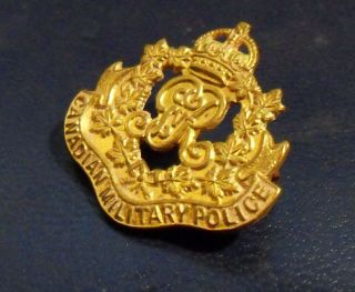 Obsolete Ww1 Cef Canadian Military Police Collar Badge