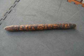 Australian Aboriginal Fighting Club Or Waddy With Spinfex Resin Grip