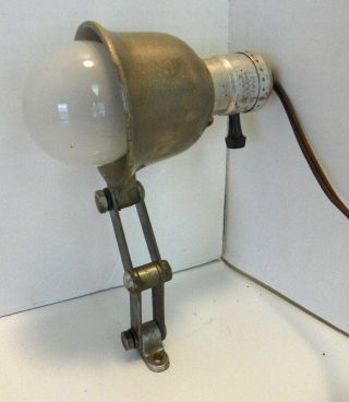 Vintage Mcm Mid Century Modern Metal Industrial Spot Light Lamp Fixture