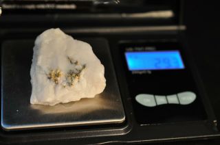 Gold Ore In Quartz Specimen 29g Showing Nugget Rush Mine California