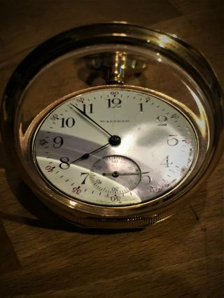 Antique AWW CO,  Waltham Pocket watch Rose Gold filled 16 s 3