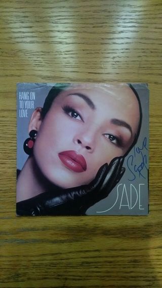 Unverified Sade Autographed " Hang On To Your Love " 45 Sleeve - Only Sleeve