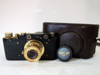 Leica Ii (d) Luftwaffe Wwii,  Lens Leitz Elmar Vintage Russian 35mm Rf Camera Exc