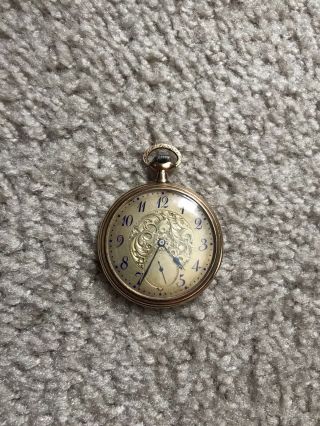 Antique Longines 14 K Gold Pocket Watch With Locket