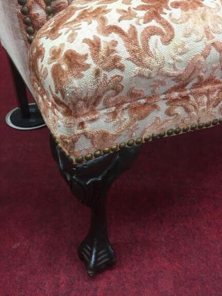 Vintage 1930’s Clawfoot Wing Back Chair - Delivery Available 3