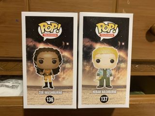 Funko POP Television Firefly Zoe And Hoban Washburne 136 And 137 Vaulted 2