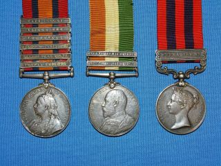 Pre - WWI British Boer War,  South Africa,  Burma Medal Trio,  Named 2