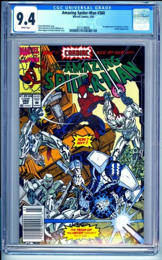 Spider - Man 360 (1992 Marvel) Cgc 9.  4 Nm First Carnage Cameo