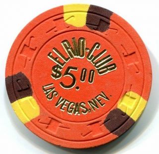 $5 El Rio Club Las Vegas Casino Poker Chip