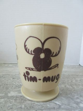 Old Vintage Plastic Tim Hortons Donuts Tim Coffee Mug Whirley Industries