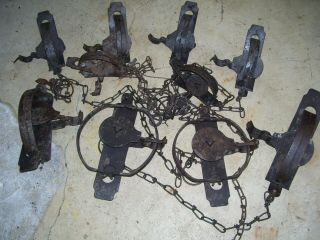 10 - Vintage Onieda Victor Jump Traps/trapping