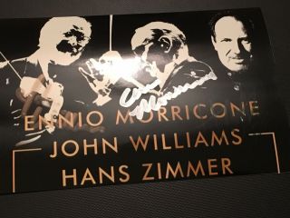 Ennio Morricone,  John Williams & Hans Zimmer Hand Signed Autographs Photo