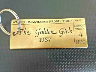 " The Golden Girls " Vintage Key Chain From The Production Crew -