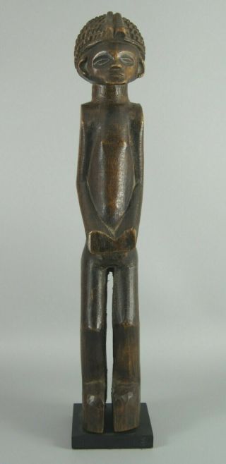 Good Chokwe Carved Wooden Standing Figure Angola African Tribal Art Nr