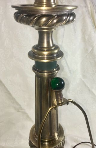 Vintage STIFFEL Brass TABLE Lamp with 26 