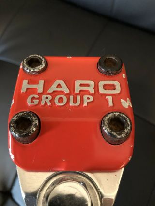 Vintage Haro Group 1 Rs1 - Stem - Red - 1 " Quill - Old School Bmx - Anlun