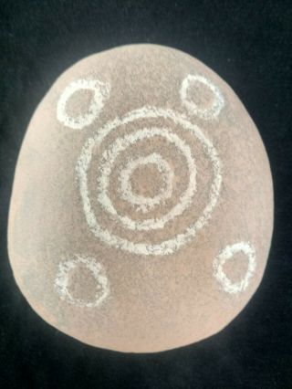 Fine Old Engraved Message Stone Central Desert.  Aboriginal.