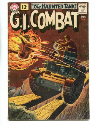 1961 Dc G.  I.  Combat 91 1st Appearance Haunted Tank On Cover Gd/vg