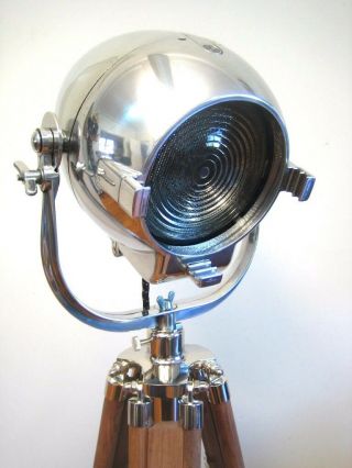 Vintage Strand Theatre Spot Light Industrial Antique Old Film Studio Lamp Eames