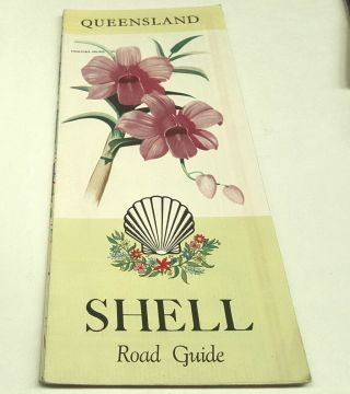 1962 Shell Oil Co.  Road Map Of Queensland,  Australia