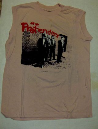 The Pretenders 1984 Licensed Vintage Tour Shirt Large (pink)
