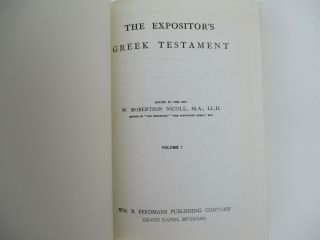 Expositor ' s Greek Testament Christian Bible Study Vintage Complete Set 1979 3
