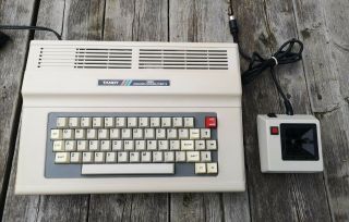Tandy 128 K Color Computer Vintage Great,  2 Games And Joystick