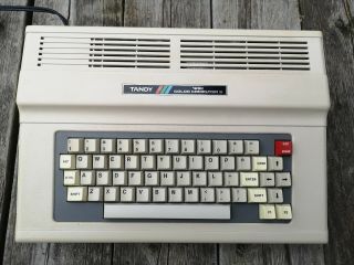 Tandy 128 k color computer vintage great,  2 games and joystick 2