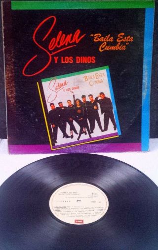 Selena Y Los Dinos–baila Esta Cumbia Emi–33437 Vinyl Lp Dideca Press Guatemala