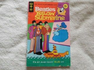 Vintage 1968 Beatles Yellow Submarine Comic Book With Poster