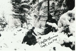 T Moffatt Burriss Signed Photo Ww Ii Battle Of Bulge Wwii Auto World War 2