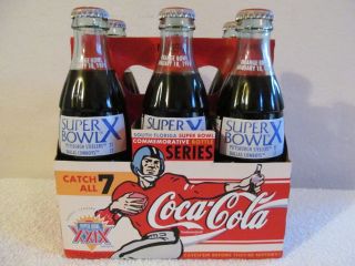 Bowl X Coca Cola Bottles 6 - Pack &carton Steelers & Dallas 1976