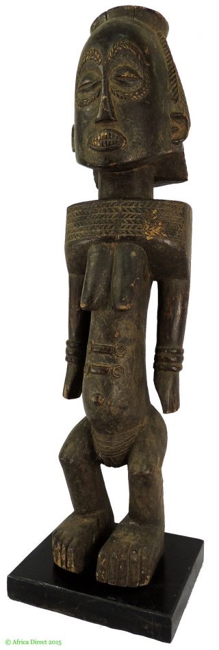Buyu (boyo) Male Figure On Custom Base Congo African Art Was $1799.  00